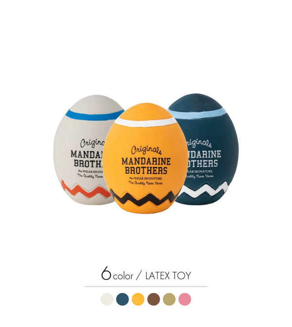 MANDARINE BROTHERS ラテックスジグザグエッグトイ/LATEX ZIGZAG EGG TOY